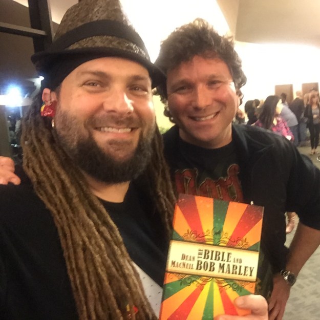 The author with Mark Mohr of Christafari at Rolling Hills Covenant Church, Jan. 16, 2015.